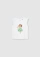 Tricou cu aplicatii din bumbac sustenabil pentru bebe 1005 MY-BL06T