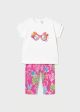 Set colanti cu imprimeu si tricou bebe 1739 MY-SET10A