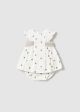 Rochie alba cu chilotei brodata nou-nascut MAYORAL 1859 MY-R36A