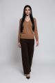 Pantaloni dama tricot maroIT-PL05F