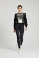 Bluza in dungi alb cu negru IT-BL29F