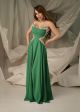 Rochie lunga verde eleganta MEXTON MEXRL10311A