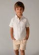 Set cu bermude crem si camasa in dungi MAYORAL 3217 MY-CS40J
