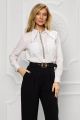 Camasa alba din poplin accesorizata cu cristale BBY-CM25F