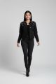 Geaca de blugi neagra cu perle  IT-G10G