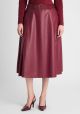 Fusta midi bordo din piele ecologica IT-FL02F
