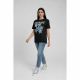 Tricou negru cu stele din blug IT-BL74A