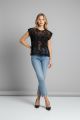 Tricou negru din dantela IT-BL17J
