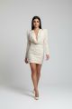 Rochie cu paiete crem IT-r01f