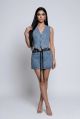 Costum denim  cu capse dama IT-CS17J