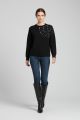 Pulover negru cu pietricele IT-BL87F