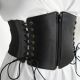 Centura corset neagra, lata, din piele ecologica IT-CU01M