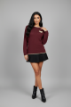 BLUZA BORDO TRICOTATA IT-BL113F