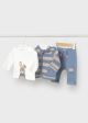 Trening bleu cu tricou nou-nascut MAYORAL 2625 MY-TRG04F