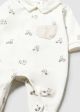Pijama lunga cu ursuleti si buzunar crem MAYORAL 1716 MY-PIJA06J