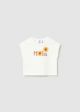 Tricou alb  cu scris galben MAYORAL 1084 MY-BL19J