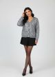 Cardigan gri cu paiete IT-BL23T
