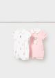 Salopeta alba cu ursuleti roz MAYORAL1704 MY-SL09J