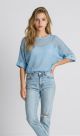 Tricou albastru din plasa IT-BL07J