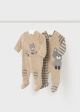 Pijama din catifea maro simpla bebe baiat MAYORAL 2719 MY-PIJA08F