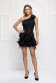 Rochie scurta neagra BBY-R16J