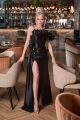 ROCHIE NEAGRA CU FLORI MEXRL10142T