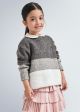 Pulover tricolor fetita 4348 MY-BL153Y