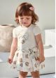 Set bej fusta imprimeu bebe fetita 1942 MY-SET14C