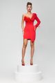 Rochie tip sacou rosie BBY-R86T
