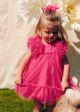 Rochie tul cu volum fucsia Abel & Lula 5029 AB-R03A