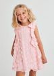 Rochie roz cu flori fata Abel & Lula 5042 AB-R04A