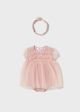Costumas roz cu tul si diadema nou-nascut 1659 MY-SL02A