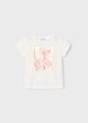 Tricou alb cu imprimeu fata MAYORAL 3056 MY-BL44A