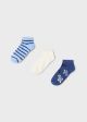 Set 3 sosete imprimeu albastre baiat MAYORAL 10908 MY-SOS12A