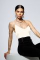 MAIOU ECRU SATINAT CU BRETELE SUBTIRI BBY-BL01A