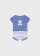 Set bleumarin 2 piese din bumbac sustenabil pentru nou-nascut MAYORAL 1251 MY-SET01V