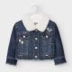 Geaca denim inchis guler blanita bebe fetita 02405 MY-G100Y