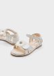 Sandale bej elegante cu floare MAYORAL 43625 MY-SAND05A