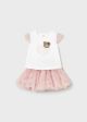Set cu fusta roz cu tul ursuleti bebe fata MAYORAL 1874 MY-CS09A