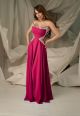Rochie lunga ciclam eleganta MEXTON MEXRL10311A