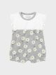 Salopeta scurta imprimeu floricele bebe fata MAYORAL 1616 MY-SET23X