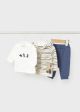 Trening albastru cu tricou nou-nascut baiat MAYORAL 2623 MY-TRG16F
