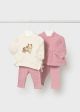 Set 2 piese roz bluza crem bebe fata MAYORAL 2726 MY-SET20F