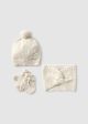 Set caciula, manusi si fular crem fetita MAYORAL 10019 MY-CACIULA106F