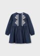 Rochie bleumarin cu broderie fata MAYORAL 4992 MY-R23F