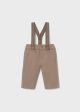 Pantaloni maro lungi bretele nou-nascut MAYORAL 2576 MY-PL13F