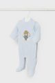 Pijama din catifea bleu bebe baiat MAYORAL 2719 MY-PIJA08F