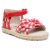 Sandale iuta cu material in carouri bebe fetita 41270 MY-SAND18X