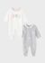 Set 2 pijamale ECOFRIENDS nou-nascut fata 2666 MY-SET06Y