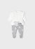 Set pantaloni cu botosei pentru nou-nascut ECOFRIENDS 2504 MY-SET56M